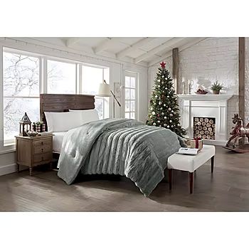 North Pole Trading Co. Faux Fur Reversible Comforter | JCPenney