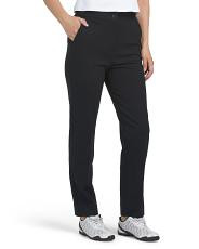 Double Knit Cigarette Leg High Rise Stretch Trousers | TJ Maxx