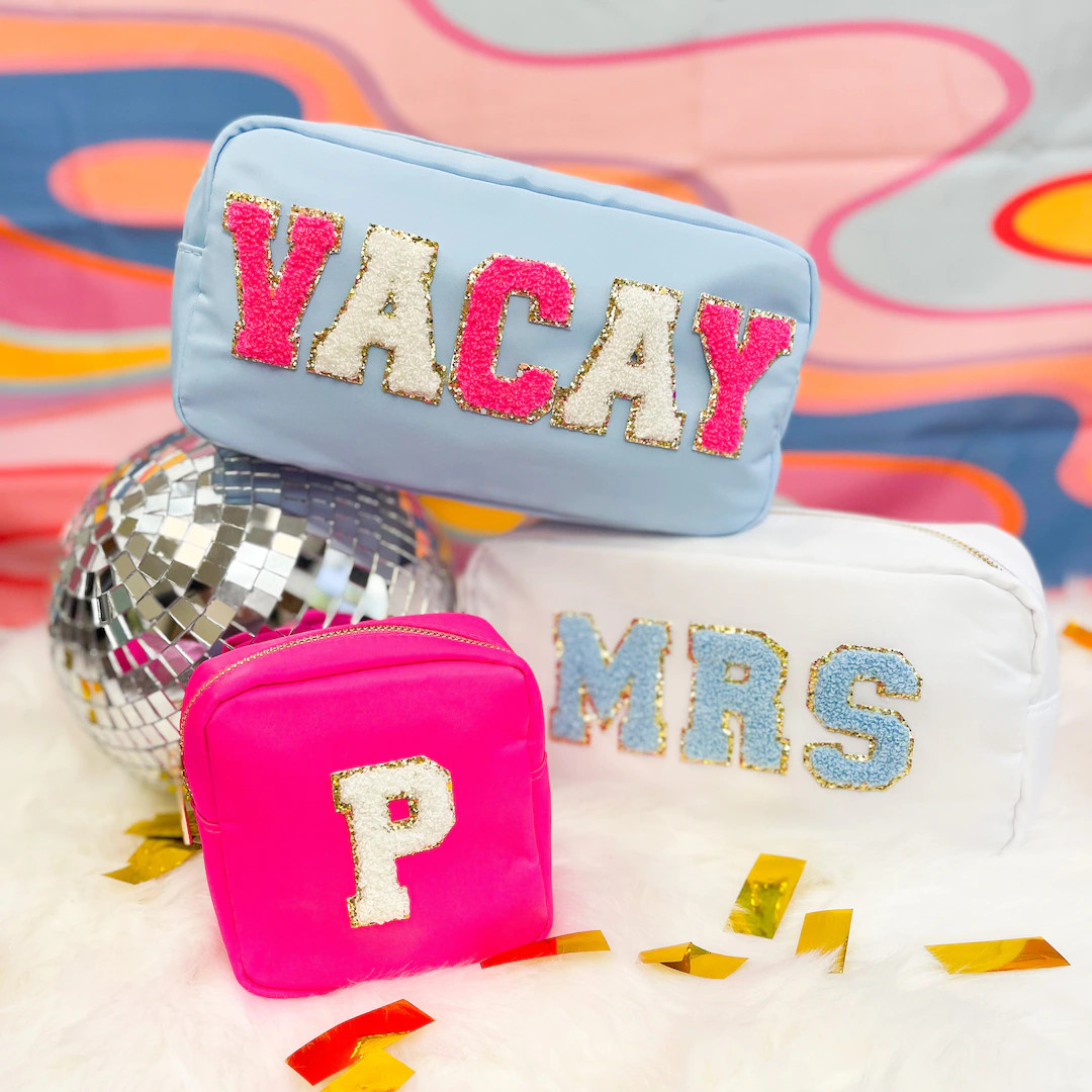 Chenille Patch Custom Makeup Bag | Etsy (US)