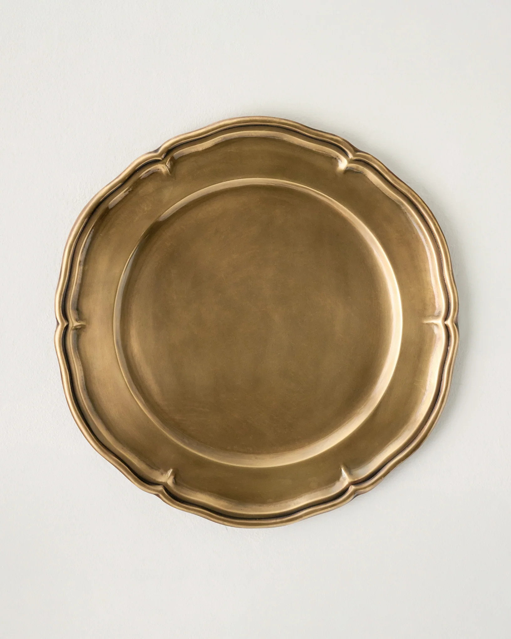 Vintage-Inspired Brass Charger | Magnolia