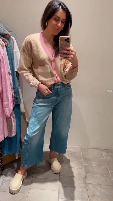 Spring denim and cardigans at Anthropologie! Loved this color block cardigan and barrel denim combo. Perfect for a Valentine’s Day school class party or day date. Try this new style of jeans- they’re fun!
.
.
.
Jeans 
Valentines Day 
Mom Style
Travel 

#LTKSpringSale #LTKVideo #LTKfamily