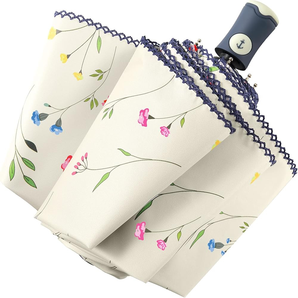 DBA FDJASGY Sun Umbrella Compact Folding Travel Umbrella Auto Open and Close for Windproof, Rainp... | Amazon (US)