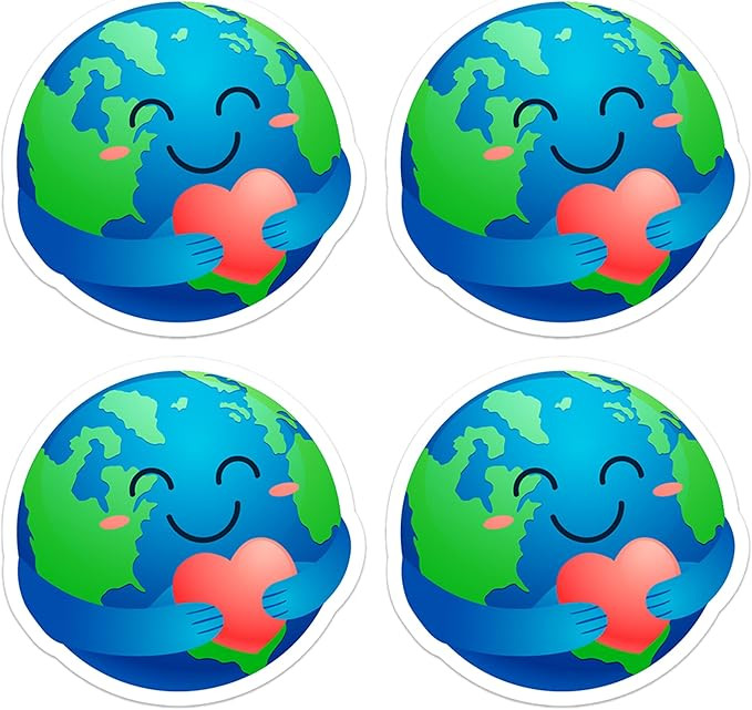 Lucleag 200 PCS Happy Earth Day Stickers, Adorable Earth Day Stickers for Envelopes Seals Greetin... | Amazon (US)