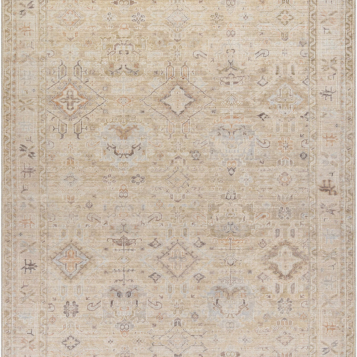 Marlene Damask Light Brown Area Rug - Becki Owens x Livabliss | Boutique Rugs