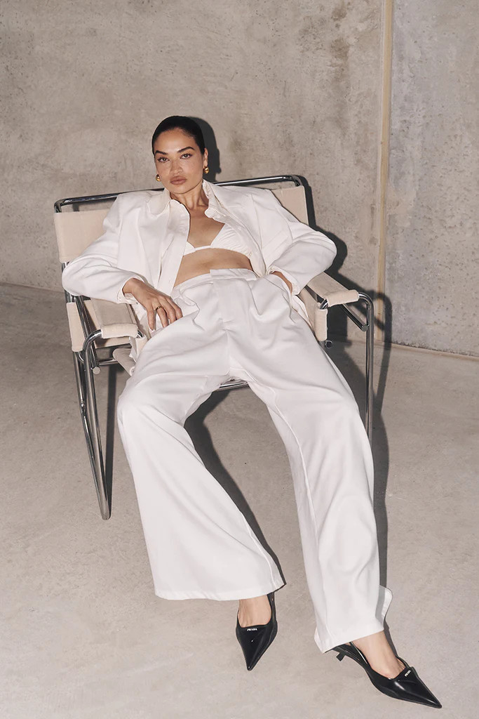 HARLEY WHITE WIDE LEG PANT | DISSH