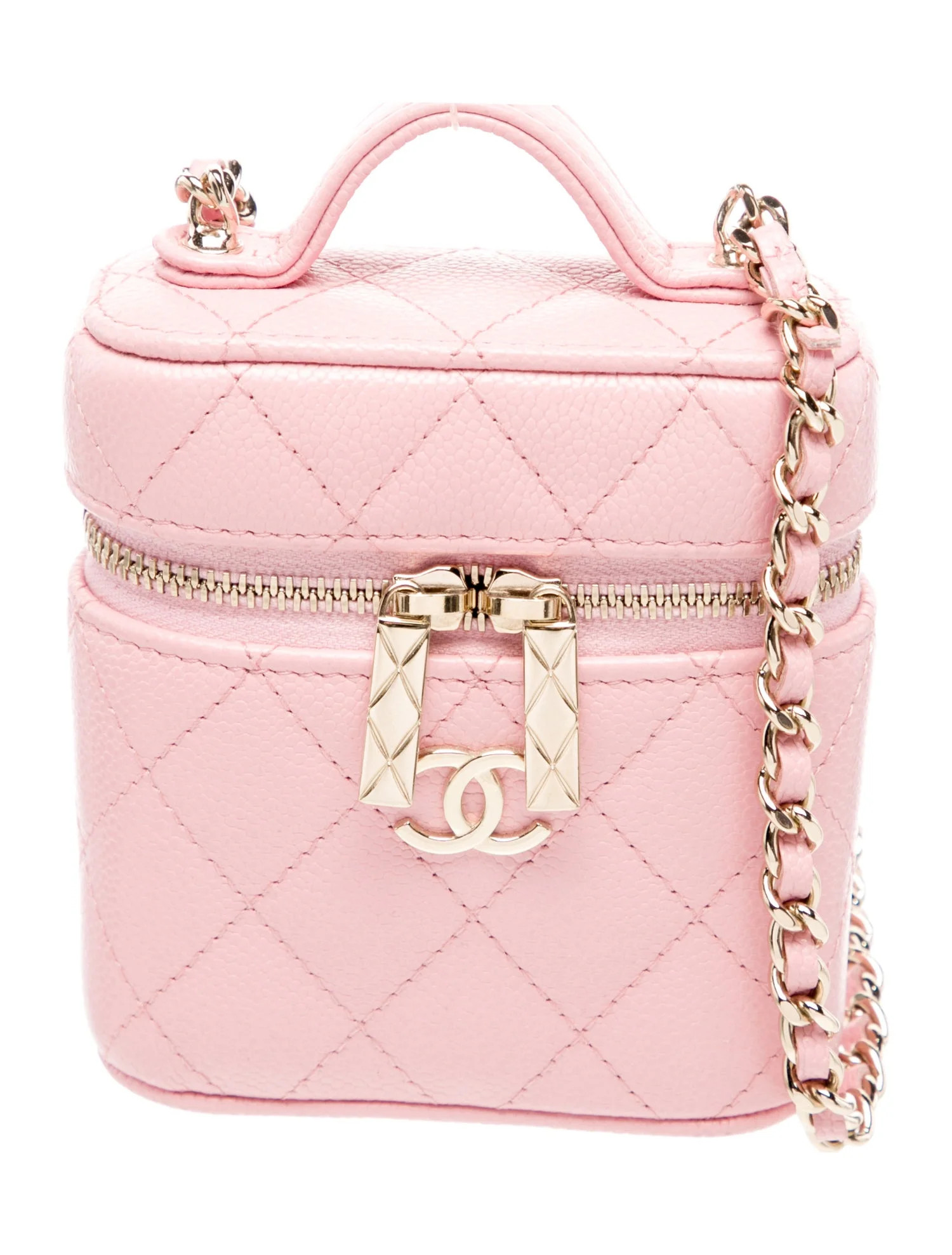 Chanel Mini Handle With Care Vanity Case w/ Tags w/Tags - Pink Mini Bags, Handbags - CHA1383699 |... | The RealReal