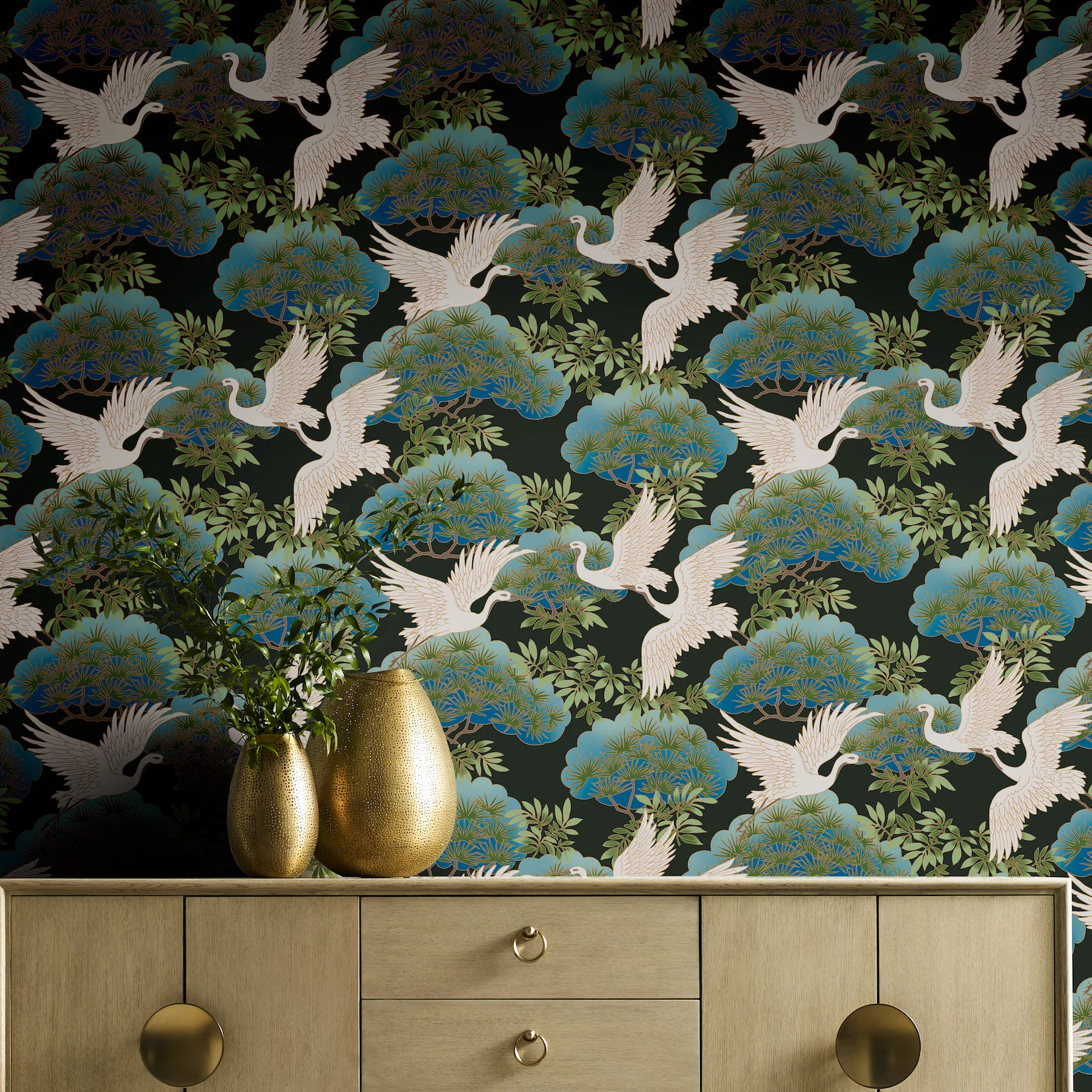 Sprig and Heron 27' L x 27" W Wallpaper Roll | Wayfair North America
