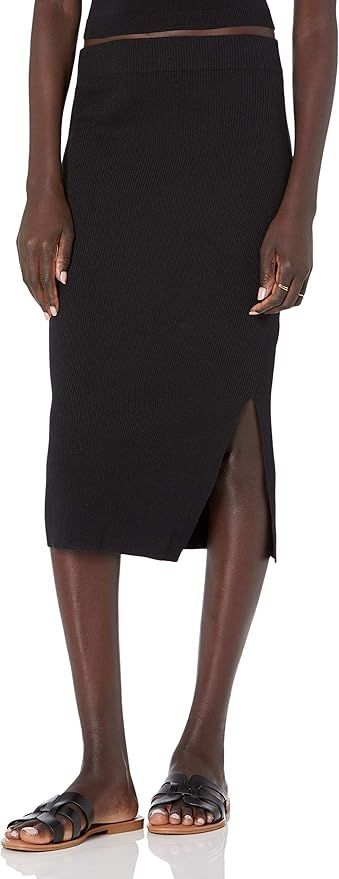 The Drop Women's Vera Slim Side Slit Midi Sweater Skirt | Amazon (US)