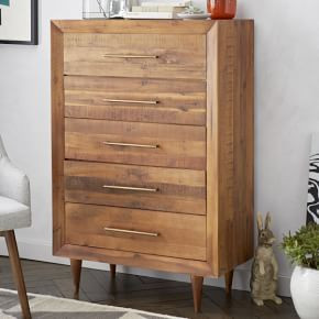 Alexa Reclaimed Wood 5-Drawer Dresser (34") | West Elm (US)