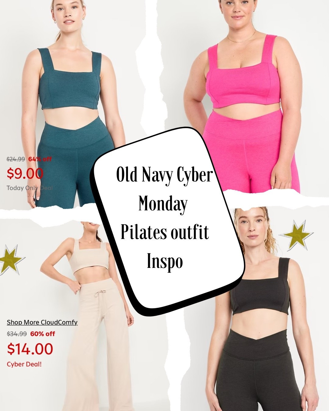 Old Navy’s Cyber Monday sales are 🔥. If your in the need for some new loungewear and workout gear. 

#LTKSaleAlert #LTKPlusSize #LTKCyberWeek