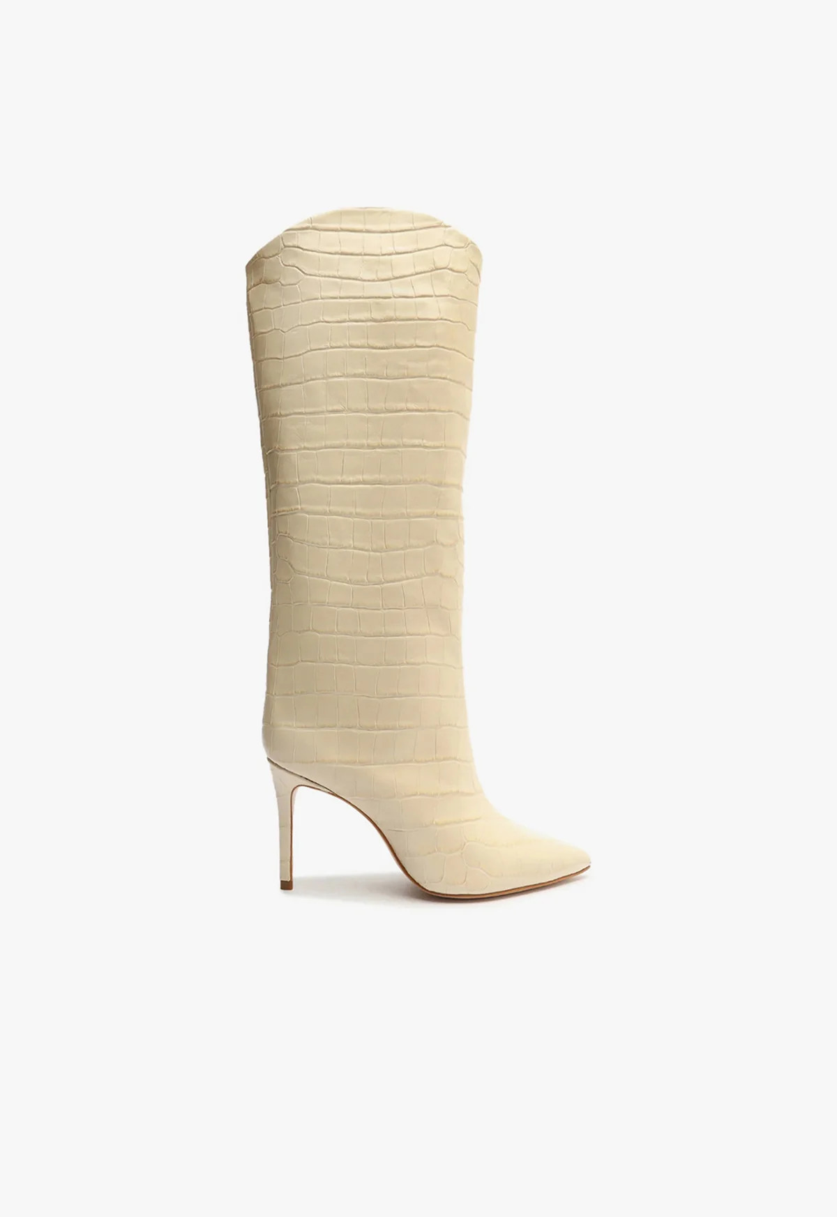 Maryana Knee-High Boots - Croc-Embossed Leather, Stiletto Heel | Schutz Shoes | Schutz (US)