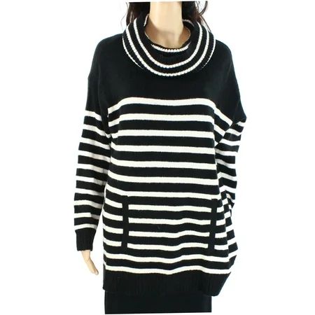 Women's Sweater Plus Cowl Neck Striped 1X | Walmart (US)