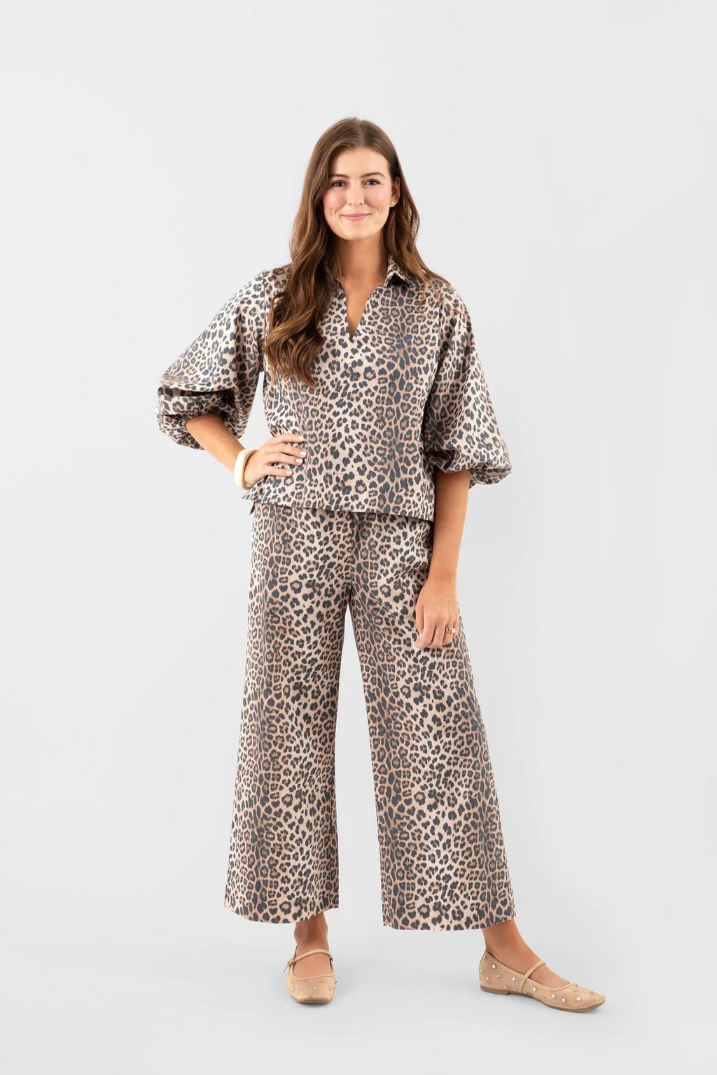 Take Pause Full-Length Set - Khaki Leopard | Quiet Culture