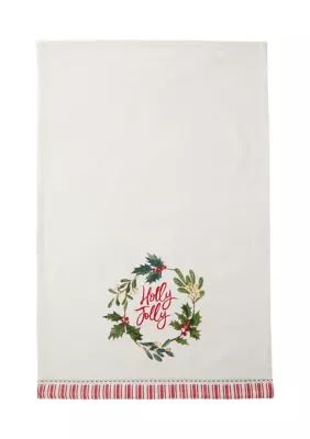 Design Imports Holiday Heritage Holly Jolly Kitchen Towel | Belk