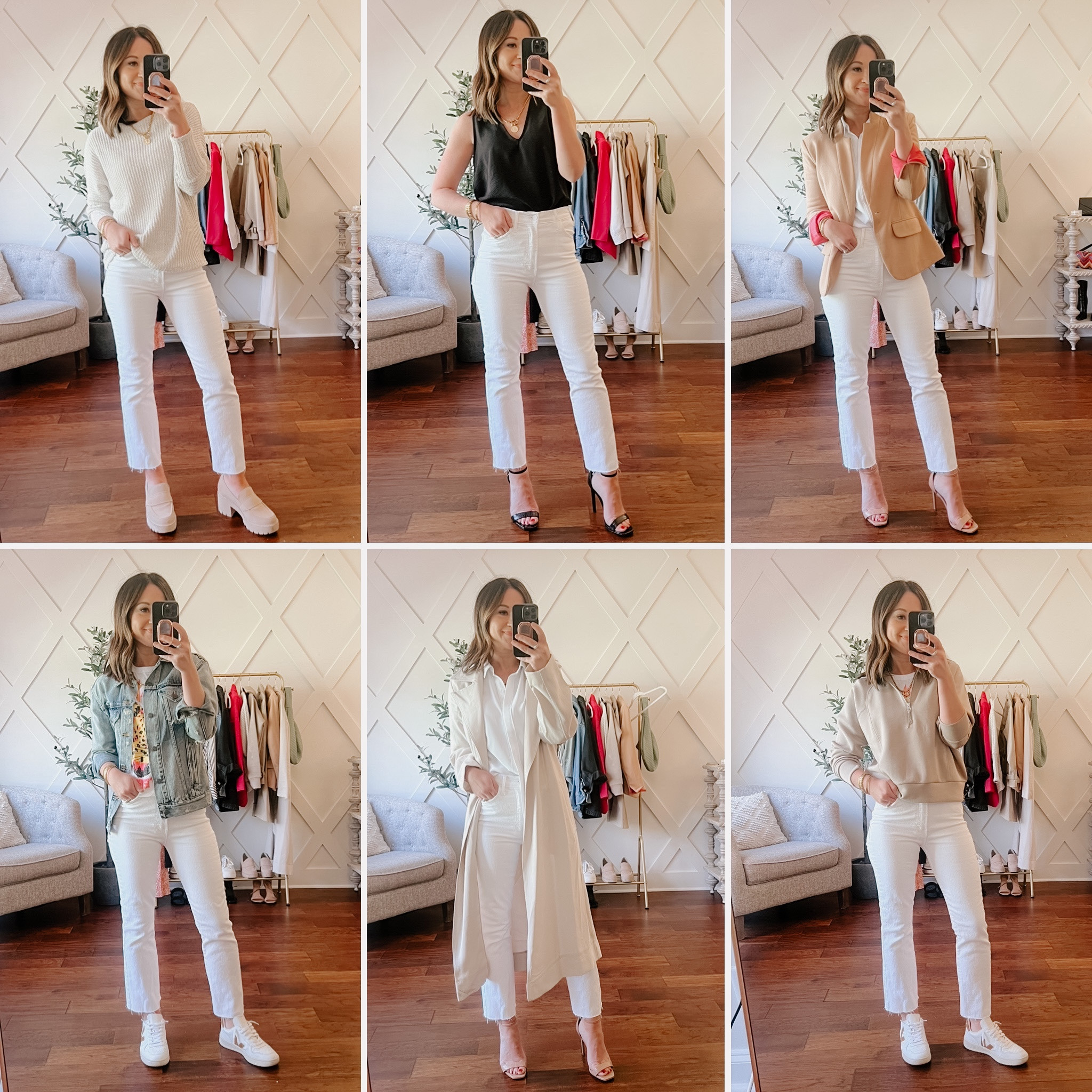 White jeans styled 6 ways for spring - spring outfit ideas 

#LTKstyletip #LTKFind