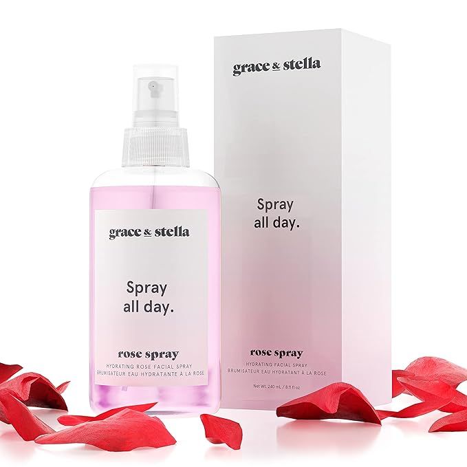 Rose Water Facial Spray (240ml) - Vegan - Rose Water Spray For Face - Rose Spray Facial Mist - Ro... | Amazon (US)