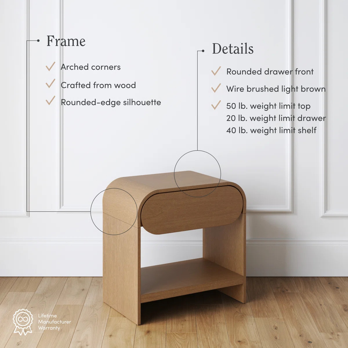Nathan James 1 - Drawer Nightstand & Reviews | Wayfair | Wayfair North America