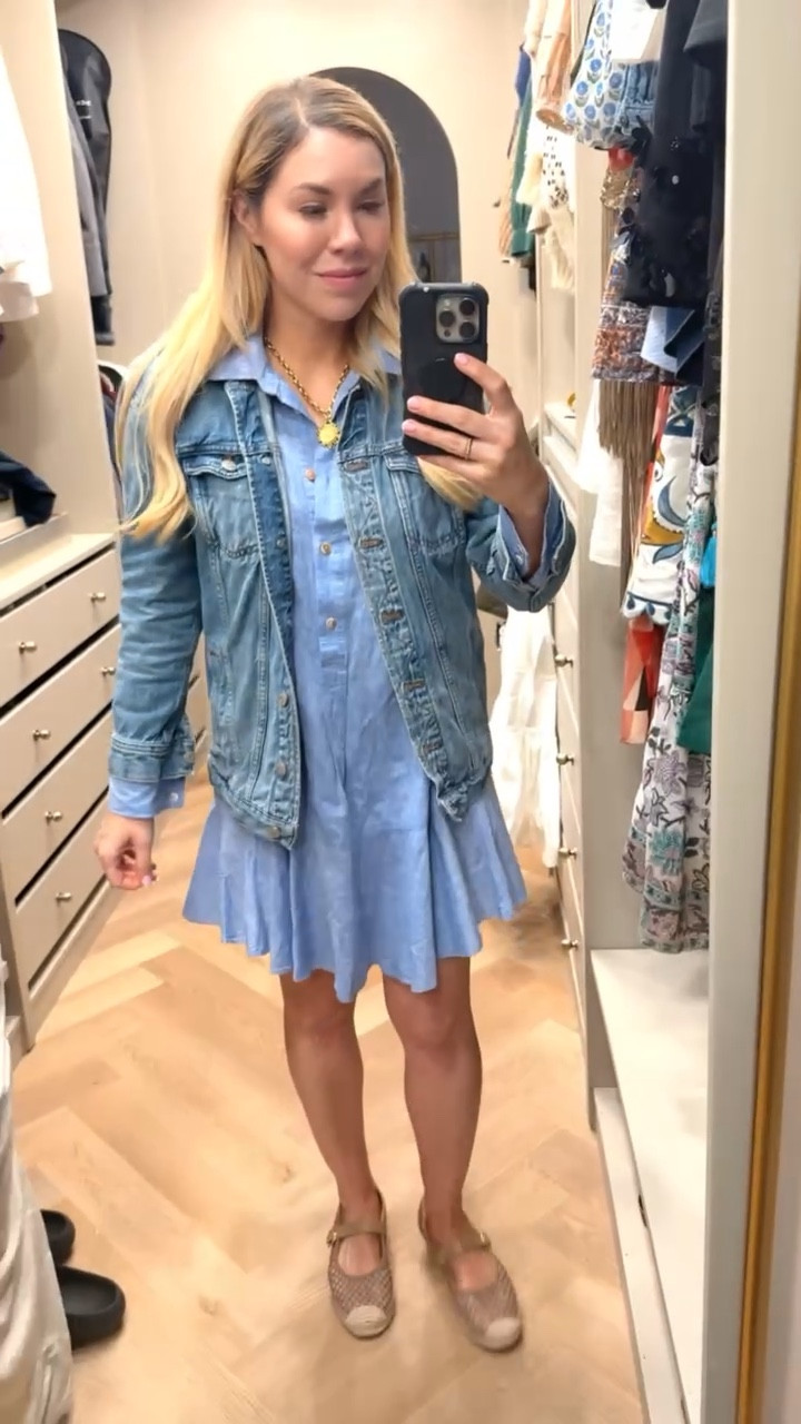 Denim Jacket
Blue Dress
Spring Outfit 

#LTKdayinmylife #LTKSeasonal