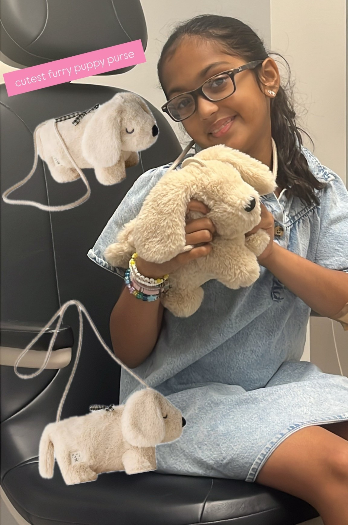 Furry puppy purse
Doggy purse 

#LTKPets #LTKBaby #LTKKids