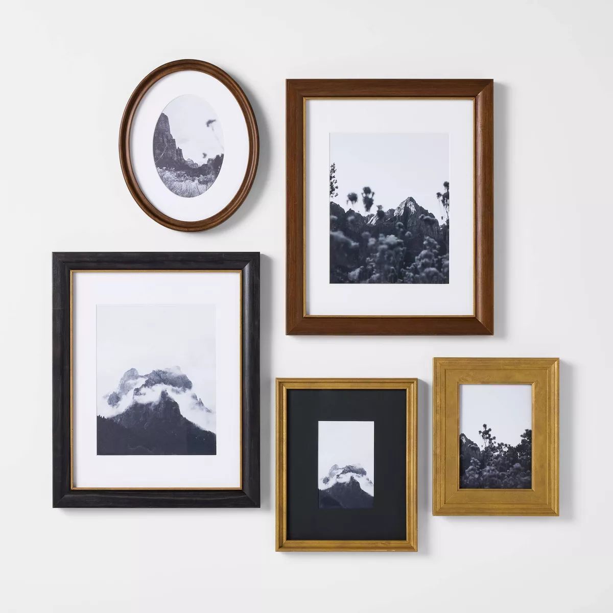 Set of 5 Real Wood Gallery Frames - Threshold™ designed with Studio McGee | Target