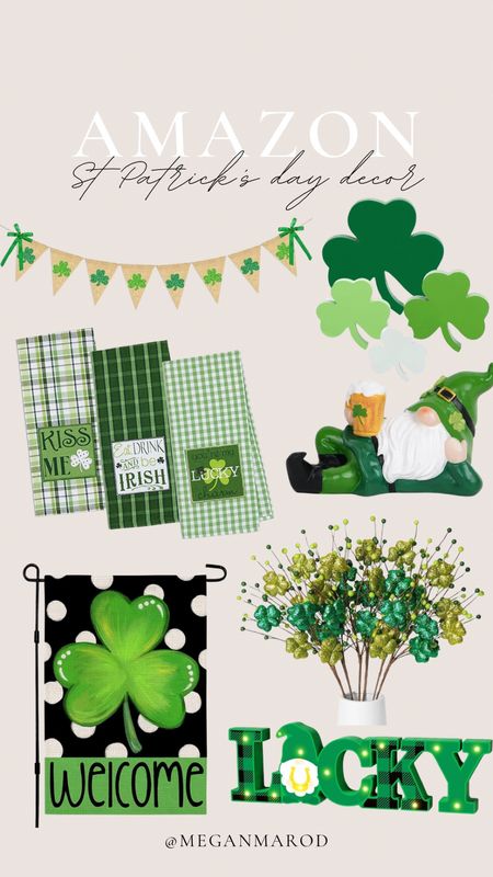 Amazon st Patrick’s day decor 

#LTKSeasonal #LTKstyletip #LTKhome