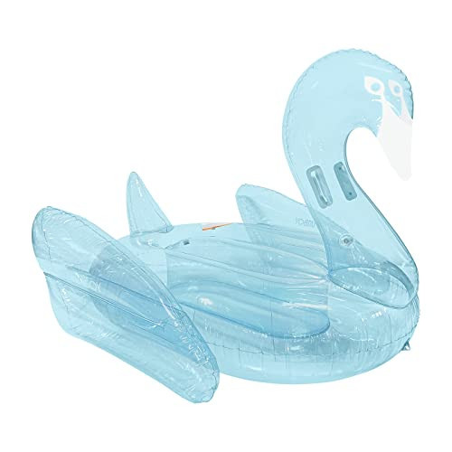 FUNBOY Giant Inflatable Clear Blue Swan Pool Float, Transparent Blue Color, Luxury Float for Summer Pool Parties and Entertainment | Amazon (US)