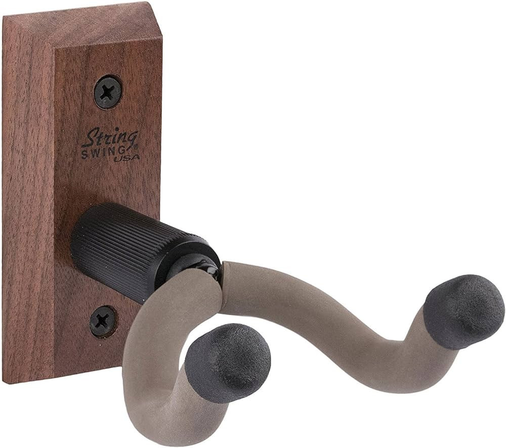 String Swing CC01K-BW Guitar Hanger and Guitar Wall Mount Bracket Holder for Acoustic and Electri... | Amazon (US)