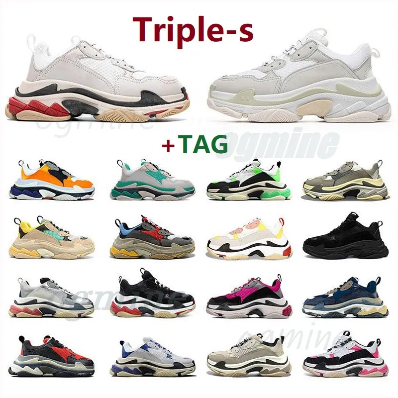 2022 men woman shoe womens Designer triple s Trainer Platform Classic triples Casual Shoes Paris ... | DHGate