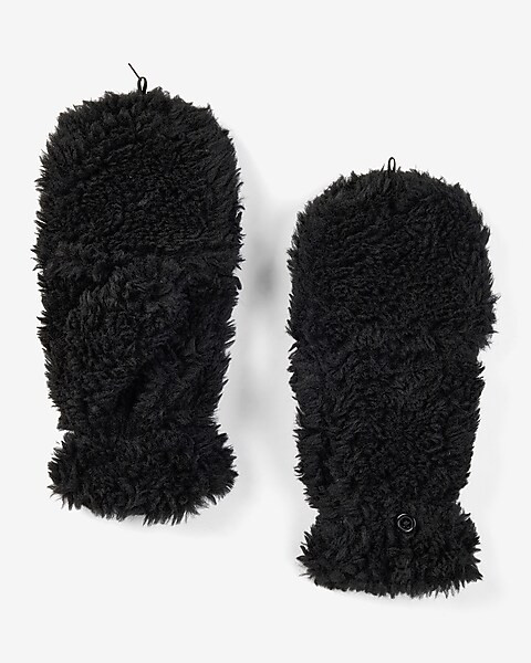 Convertible Teddy Mittens | Express