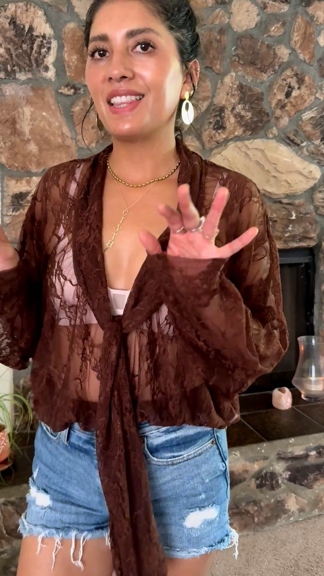 This sheer mesh blouse is officially one of my favorite wardrobe finds 🤎 I’ve already gotten SO many compliments! I love how lightweight, feminine, and versatile it is—you can style it with jeans, denim shorts, skirts, trousers, or dress it up for a night out. Such an easy statement layer that works with almost any bottom!

sheer mesh blouse, sheer blouse, mesh top, lace blouse, brown blouse, women’s fashion, versatile tops, trendy tops, chic tops, date night outfit, casual chic outfit, elevated everyday style, summer outfit, fall transition outfit, layering top, wardrobe essentials, fashion finds, outfit inspiration, mom style

#LTKootd #LTKOver40 #LTKSeasonal