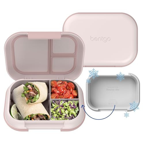 Bentgo Chill Max Leak-Proof XL Lunch Box - Included Ice Pack Keeps Food Cold; 5-Cup Capacity for Ages 8+, 3 or 4 Compartment Bento Box, BPA-Free, Dishwasher Safe (Pink Cloud & Blush) | Amazon (US)