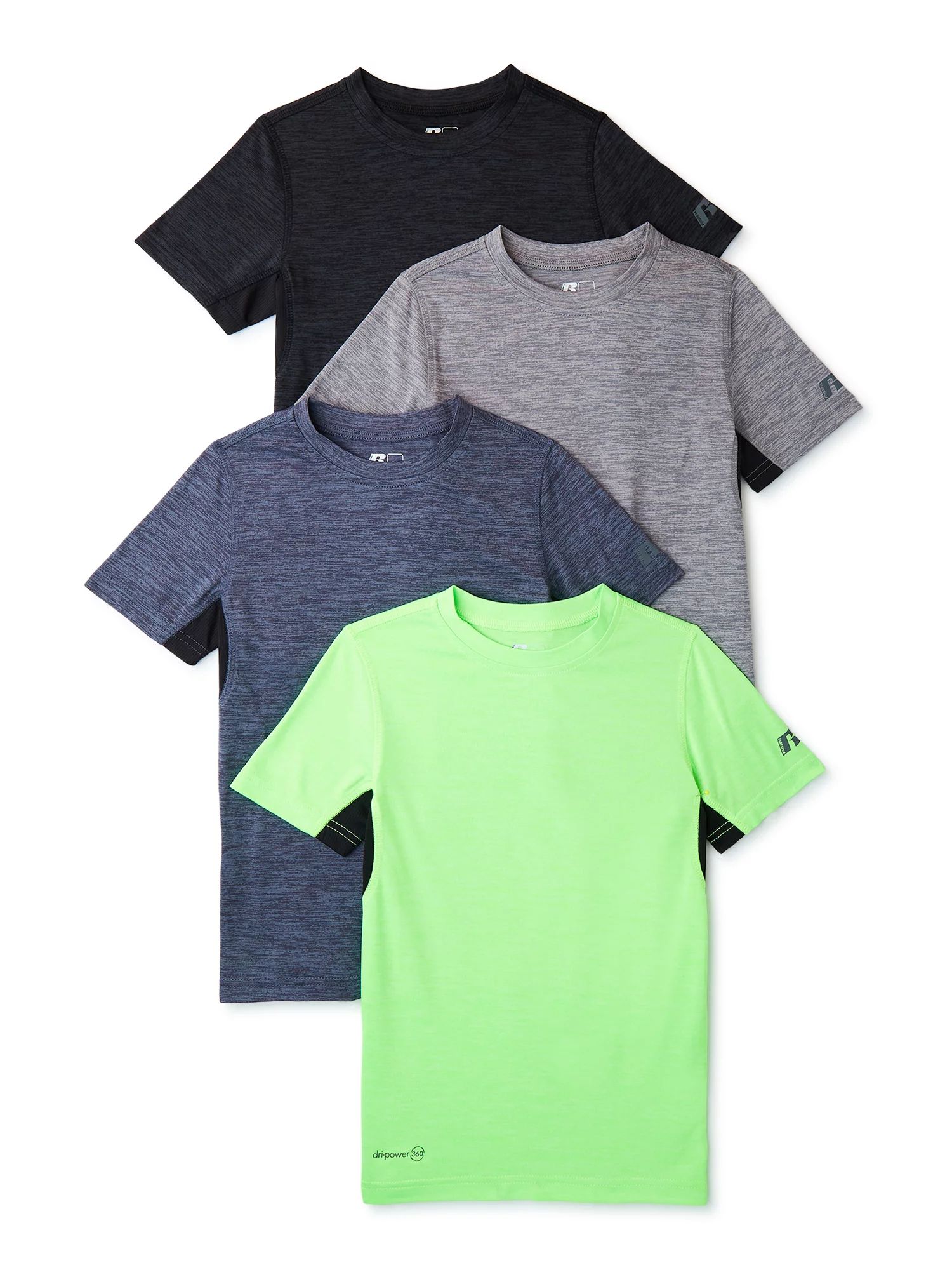 Russell Boys Year Round T-Shirts, 4-Pack, Sizes 4-18 | Walmart (US)