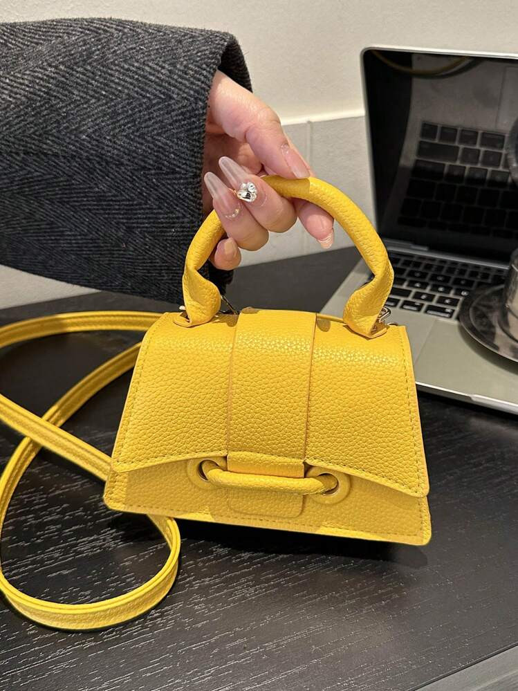 Bag Women's New 2025 Pu Niche Crossbody Bag This Year's Popular Shoulder Handbag Premium Crossbody Bag Bag Women's 2025New Summer Y2K Hottie Niche Mini Chain Bag, Fashionable Butter Yellow Bag For Women | SHEIN