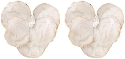 Vintage Enamel Flower Earrings Boho Charm Butterfly Petal Earrings Chic Crystal Rhinestone Earrin... | Amazon (US)