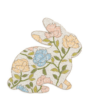 Figural Floral Bunny Beaded Placemat | Kitchen & Dining Room | Marshalls | Marshalls