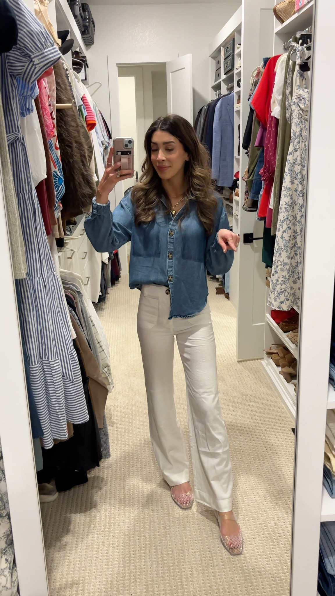 Use my code LACEYK20 now through Sunday the 10th!!  Beachy linen pants, denim button down, jelly flats! 

#LTKootd #LTKTravel #LTKSaleAlert