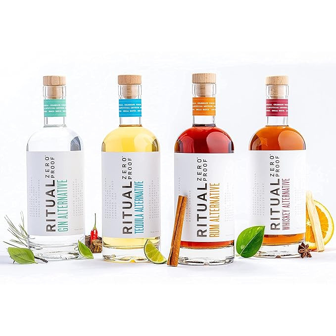 RITUAL ZERO PROOF Tequila, Whiskey, Gin & Rum Alternatives | Award-Winning Non-Alcoholic Spirits ... | Amazon (US)