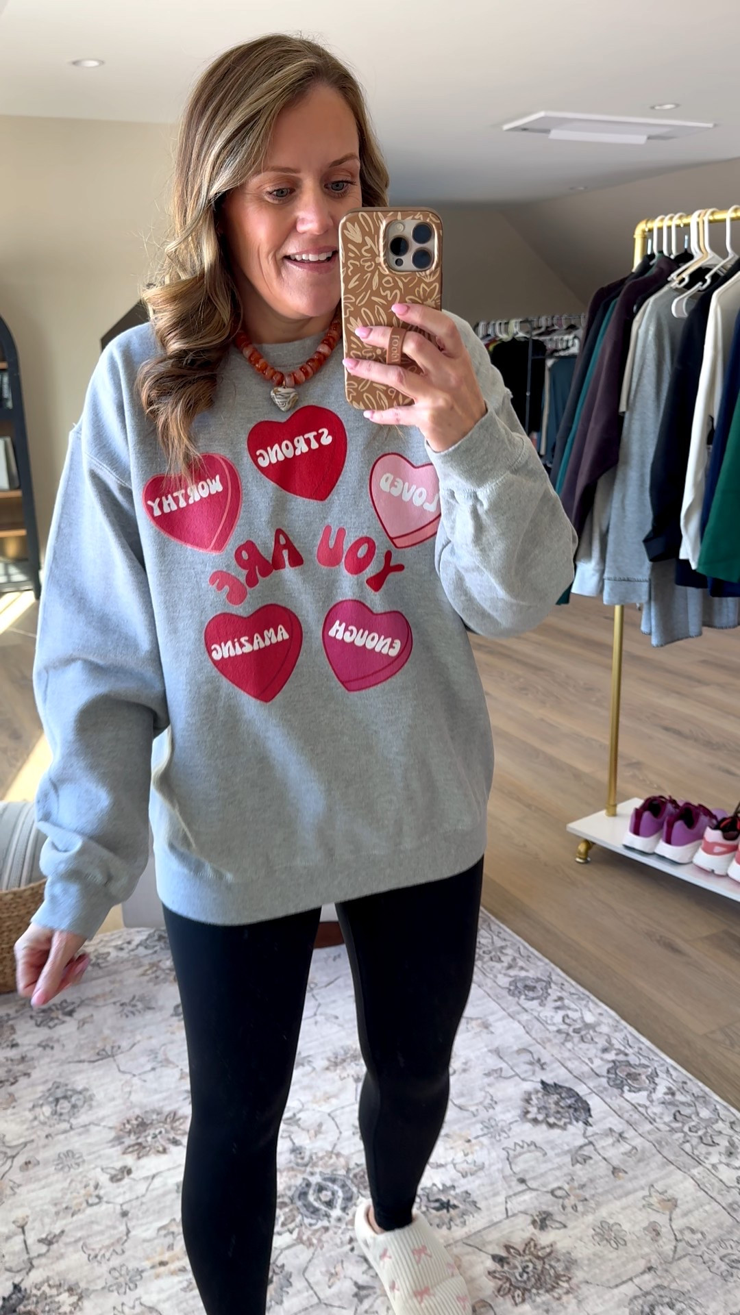 Perfect for Valentine’s Day! Sized up to large to pair with leggings. 

#LTKdayinmylife #LTKmomlife #LTKootd