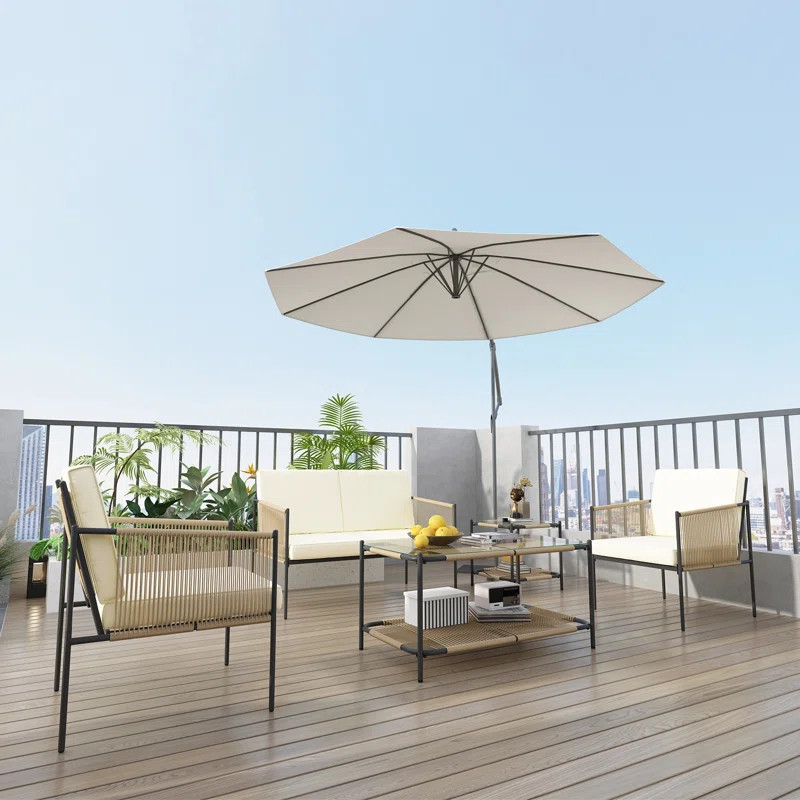 Camesha 5 Piece Sofa Seating Group with Cushions | Wayfair North America