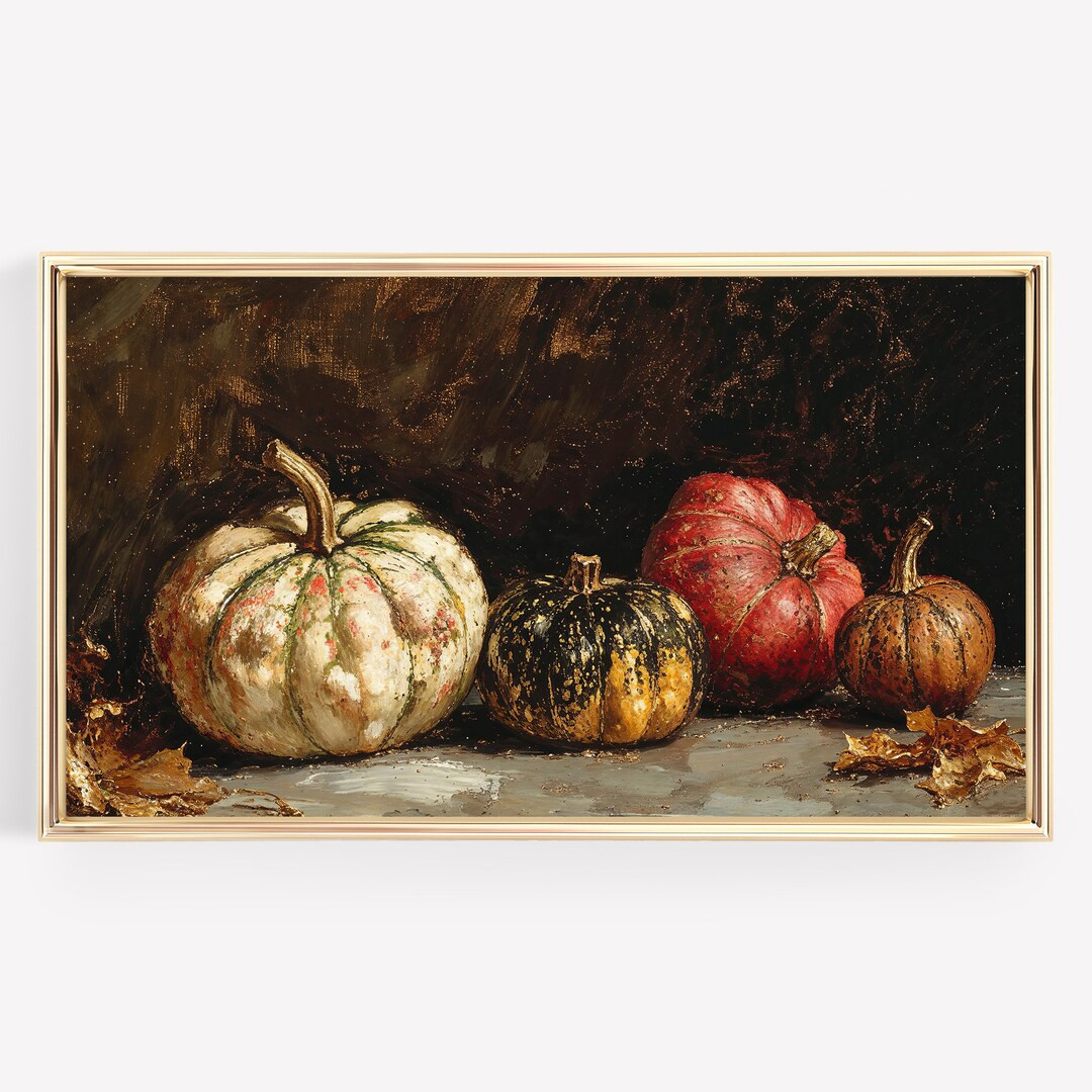 Pumpkins Autumn Frame Tv Art, Fall, Thanksgiving Art for the Frame TV - Etsy | Etsy (US)