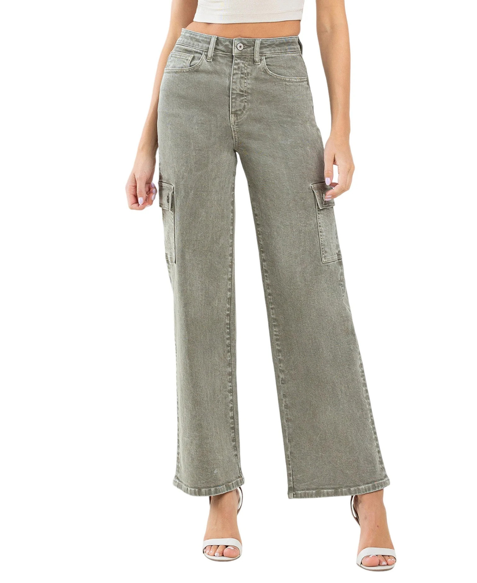 Vetiver - 90's Super High Rise Loose Cargo Jeans | Verishop