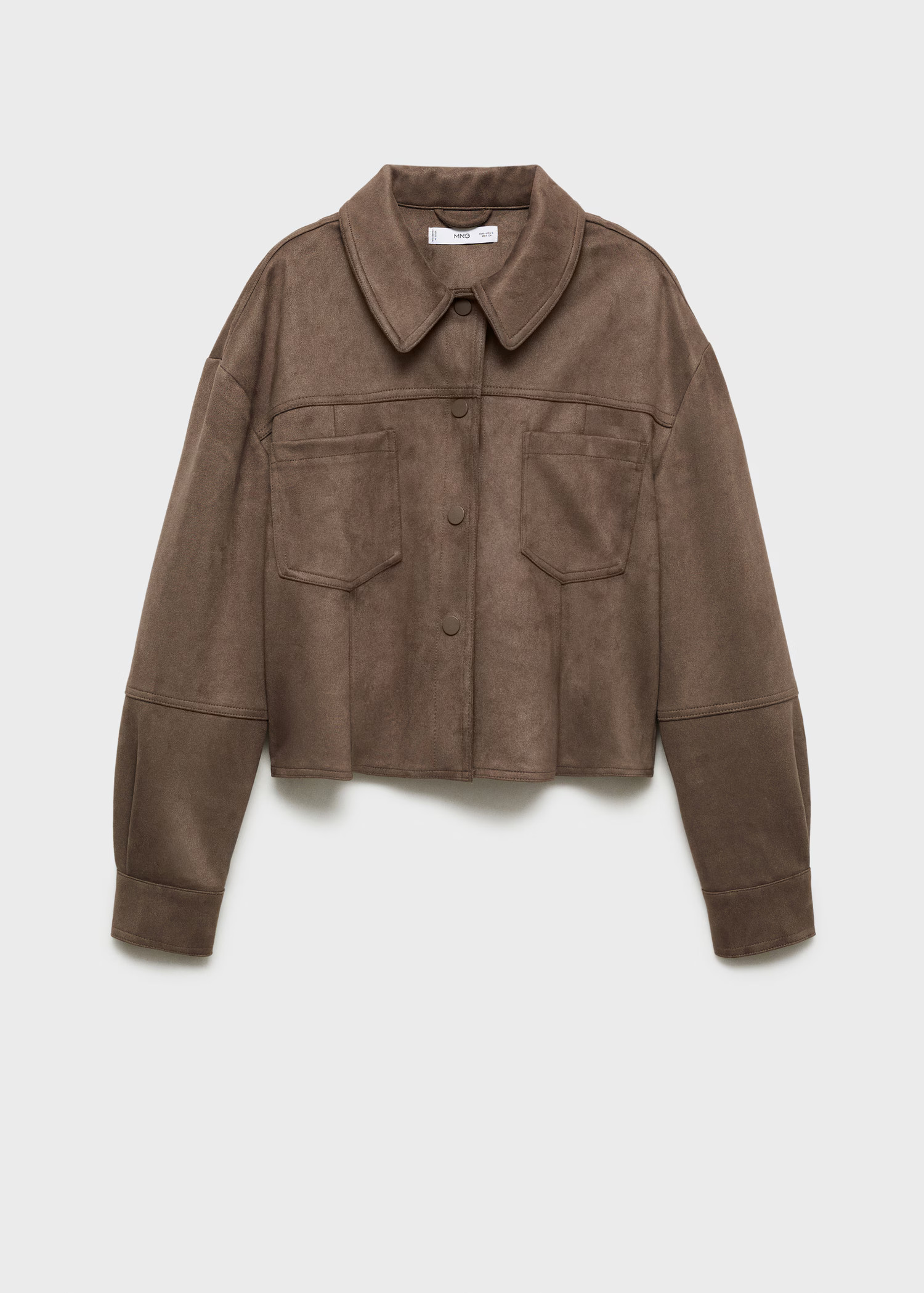 Veste simili-cuir poches - Femme | MANGO France métropolitaine | Mango EU