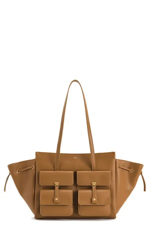 JW PEI Linda Large Faux Leather Tote in Brown at Nordstrom | Nordstrom