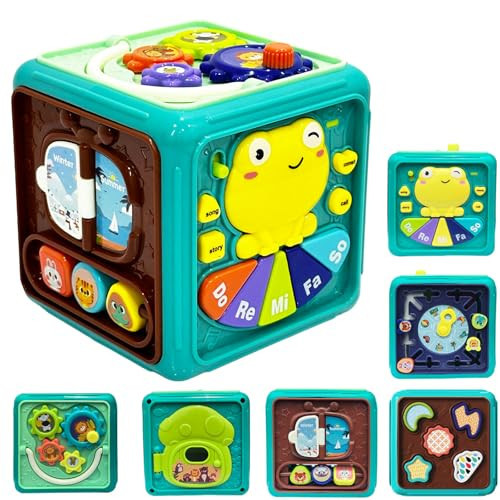 Montessori Toys for 1 Year Old - Toys for Ages 0-2, Frog Musical Learning Busy Cube, Kids Toddler Sensory Toys for 1 2 3 Year Old Boys Girls, Christmas Birthday Easter Gifts, Baby Toys 0-6-12 Months | Amazon (US)