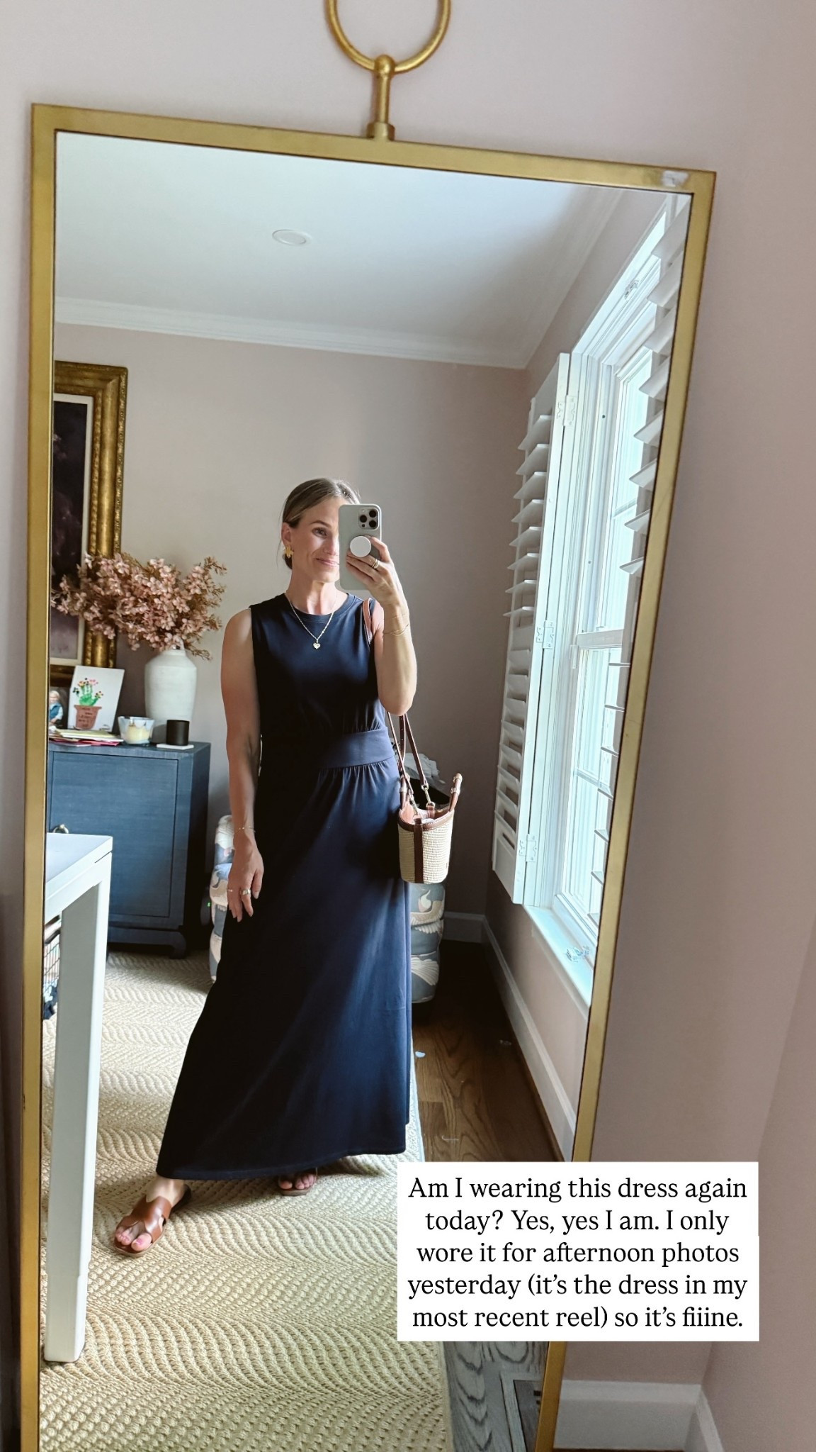 Am I wearing this dress again today? Yes, yes I am. This navy dress is so versatile and one of my absolute favorite pieces in my closet! I’m wearing an xs.

#LTKStyleTip