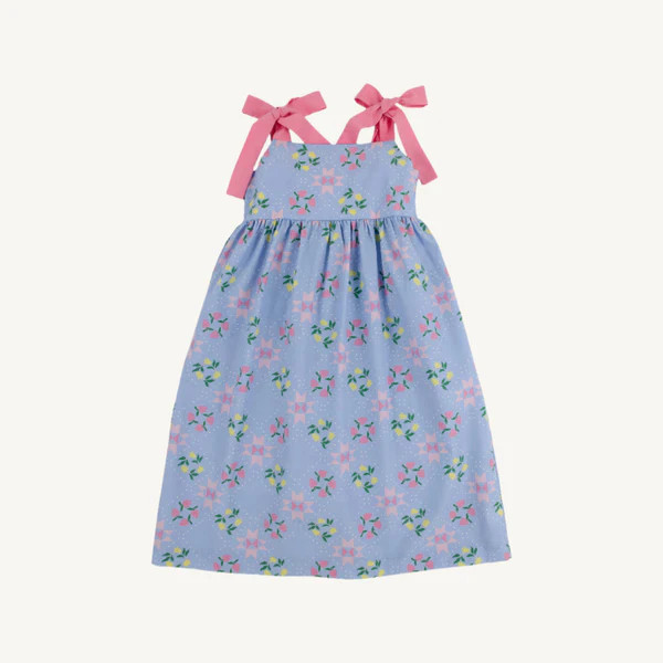 Macie Midi Dress - Kennebunkport Quilt with Hamptons Hot Pink | The Beaufort Bonnet Company