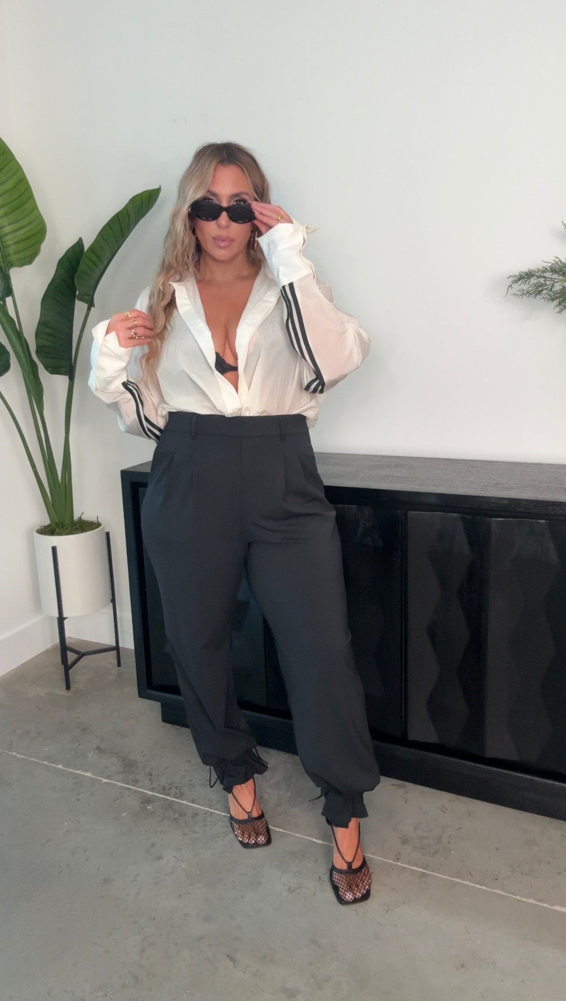 Styling this incredible Adidas shirt dress. 

adidas top/dress L (size down) the large fits me perfectly oversized

amazon pull on pants they are a stretchy trouser, very comfortable and forgiving similar to a very expensive Aritzia. I would pass if over 5’8. Wearing the XL. 
wide calf over the knee boots (comfortable & has them for years). I tied up the pants with the lace up shoes.

miu miu sunnies also linked the amazon version. 

victoria secret plunge bra 

#LTKOver40 #LTKMidsize #LTKootd

#LTKMidsize #LTKgrwm #LTKActive