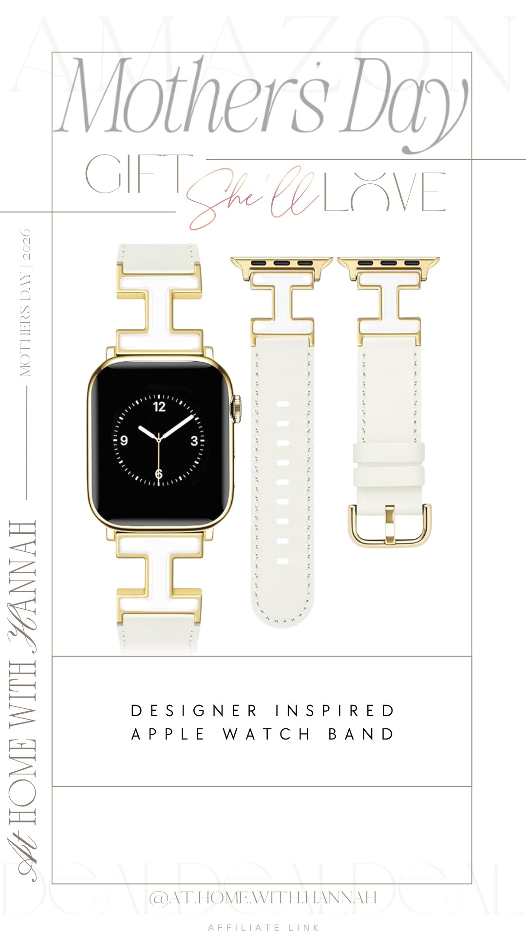 Apple Watch band • designer-inspired watch band • Mother’s Day gift idea

This designer-inspired Apple Watch band is such a pretty way to make an everyday watch feel more styled. It’s a great gift idea for the mom who wears her Apple Watch daily but wants it to look a little more polished with outfits.

If you’re shopping for:
• Apple Watch band
• designer-inspired watch band
• Mother’s Day gift ideas
• white watch band
• gifts for Apple Watch users
• stylish watch band
• affordable accessories
• Amazon fashion finds

This watch band is linked here if you want a small gift that still feels thoughtful 🤍




•
Apple Watch band • designer inspired watch band • white watch band • Mother’s Day gift ideas • gifts for Apple Watch users • stylish watch band • affordable accessories • Amazon fashion finds • Apple Watch accessories • everyday jewelry finds • gift ideas for her • polished accessories

#AppleWatchBand #MothersDayGiftIdeas #AmazonFashionFinds #AffordableAccessories #GiftIdeasForHer
#ltkstyle #ltkfinds #ltkgiftguide

#LTKHome #LTKootd #LTKMothersDay