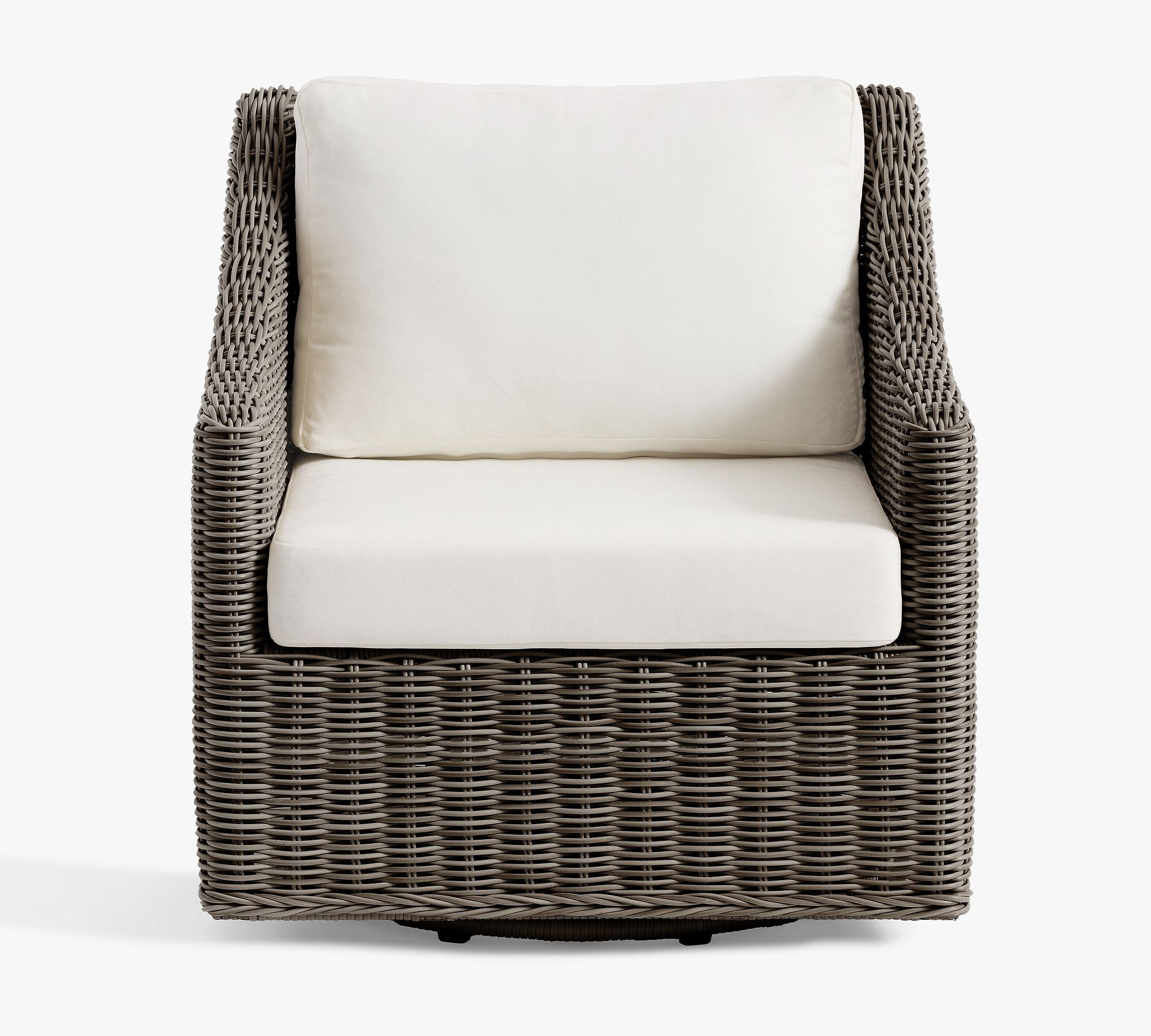 Huntington Slim Slope Arm Swivel Outdoor Lounge Chair | Pottery Barn (US)