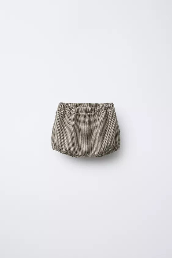 PLAID BLOOMERS | Zara US